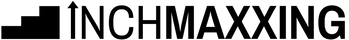 Logo of INCHMAXXING with a stylized staircase design to the left