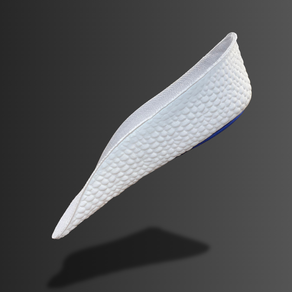 white Inchmaxxers 2.0 - Height Increasing Insoles on dark background
